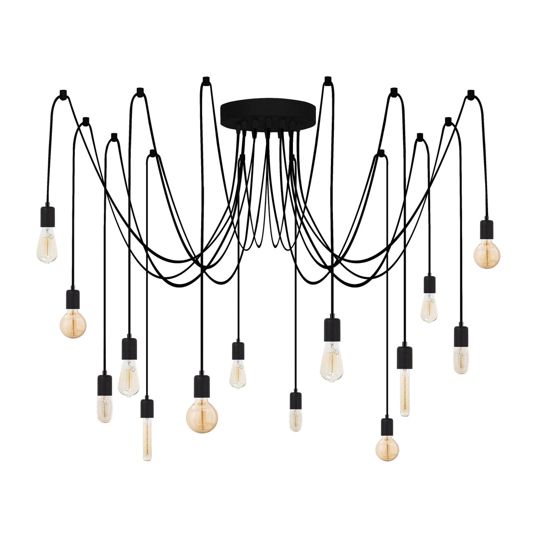 LUMI Novo loftlampe sort metal
