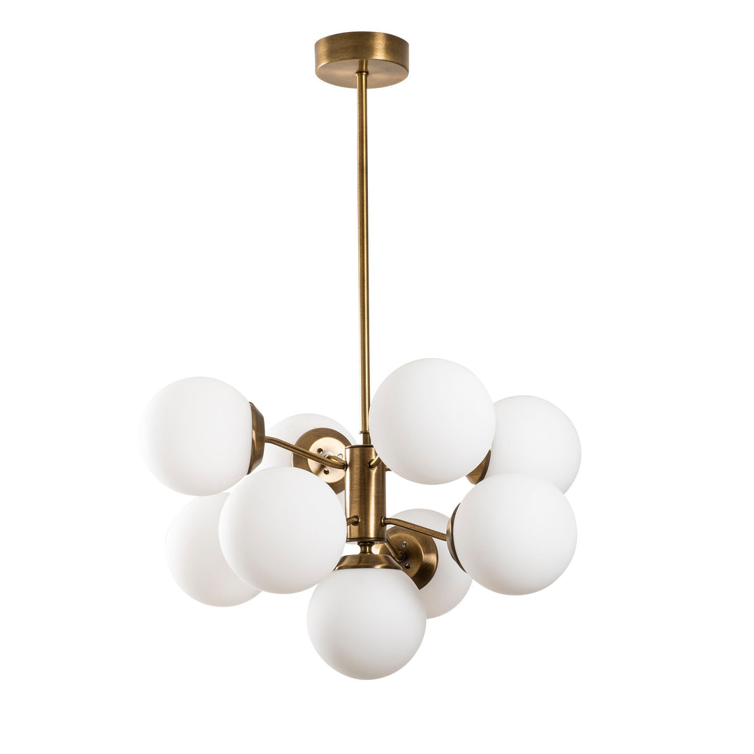 LUMI Thalara loftlampe hvid glas og guld metal
