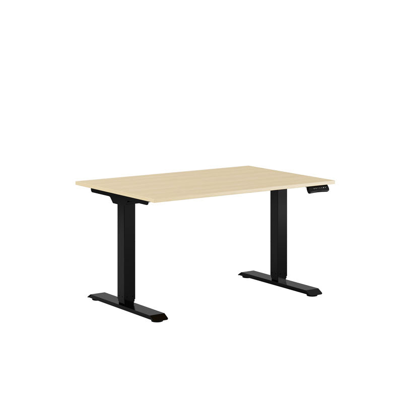Produktbillede af Premium Hæve/Sænkebord m/2 motorer 120x80cm Eg-sort på tilbud