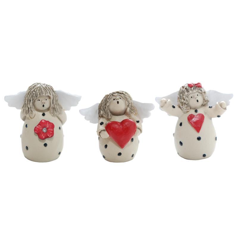 Produktbillede af Nääsgränsgården Angels 3-pak rød H.4cm i premium kvalitet