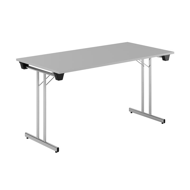 Produktbillede af Dinner Style 140x70cm Sammenklappeligt bord Grå-krom på tilbud