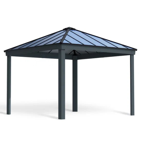 Canopia havepavillon model Dallas antracitgrå 4,2 x 4,2 meter
