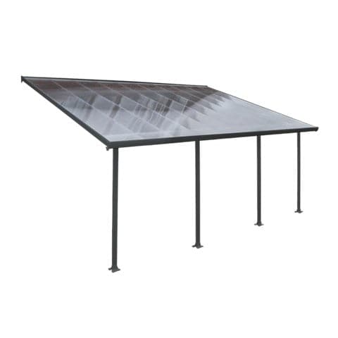 Palram - Canopia Feria terrasseoverdækning 4x6,06 m, antracitgrå ❤ Stort online udvalg i Canopia ❤ Billig fragt og hurtig levering 2 - 5 hverdage ❤ Varenummer: BGH-42438321799420 / Ean: &