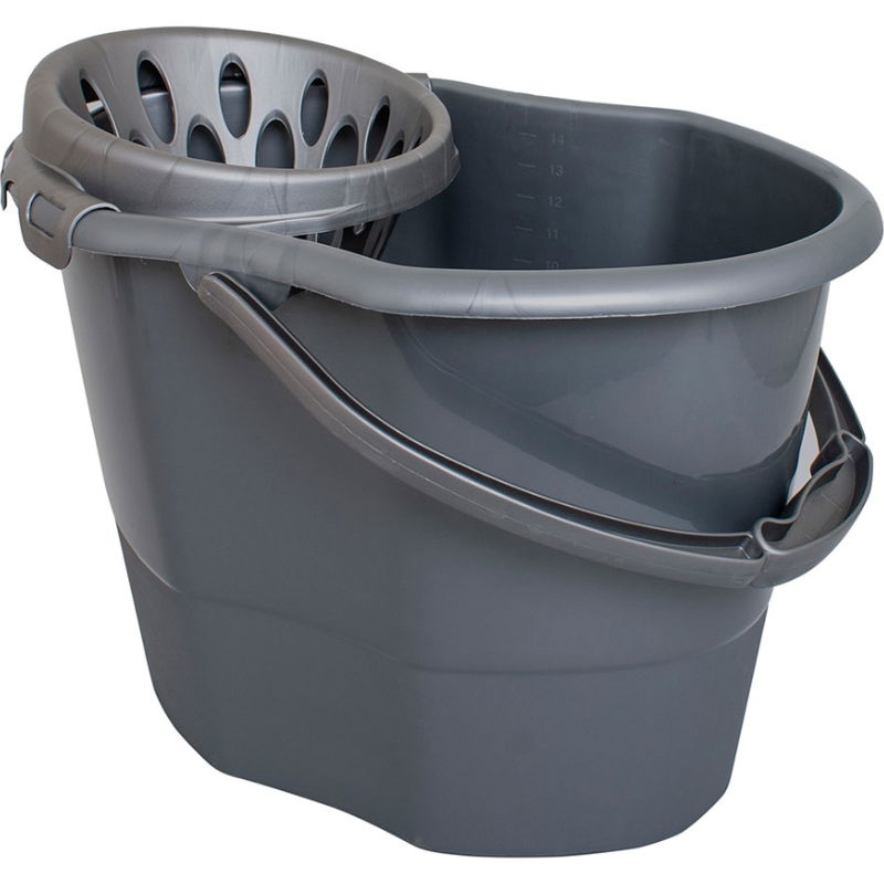 Produktbillede af Moppespand Med Vrider Genbrugsplast Cc Hansen på tilbud i premium kvalitet