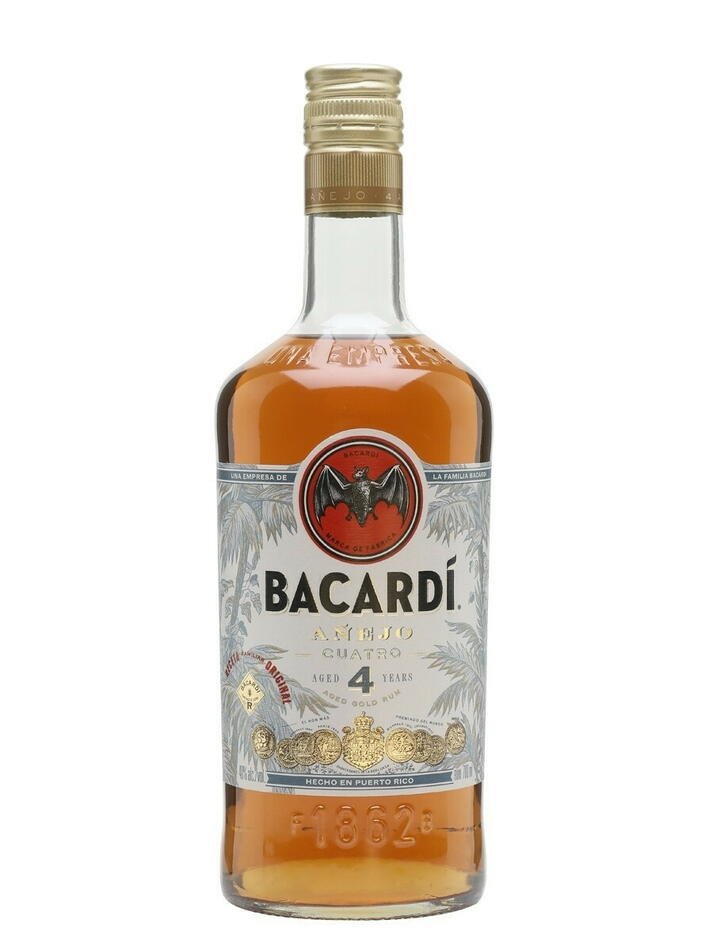 Bacardi 4 Yo Anejo Cuatro Fl 70 ❤ Kæmpe udvalg i BACARDI ❤ Billig fragt og hurtig levering 2 - 5 hverdage - Varenummer: BAR-11766 / Ean: '7610113001417 på lager - Udsalg på Drikkevarer Spiritus Rom Spar op til 67% - Over 454 kendte brands på udsalg