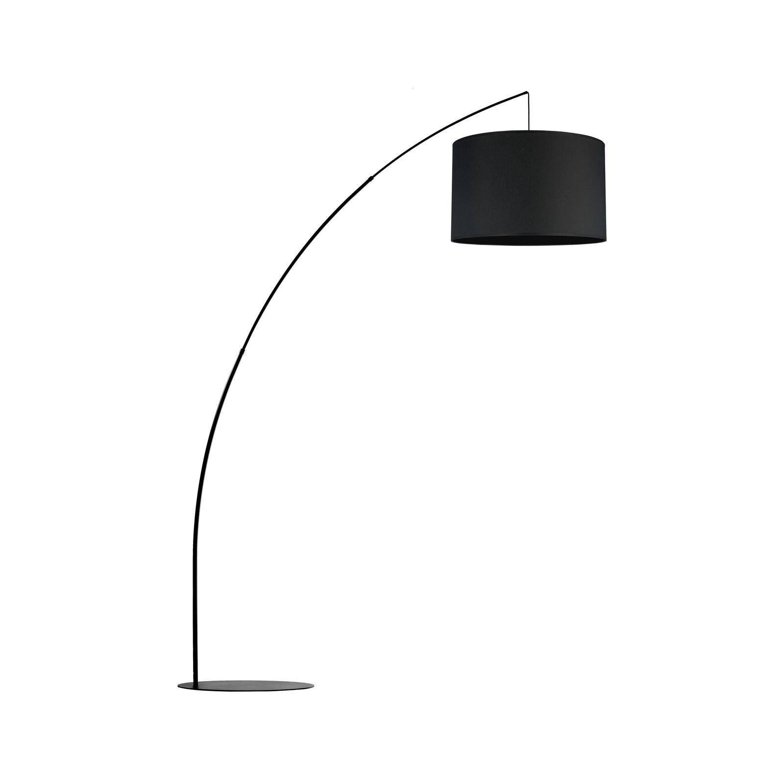 Produktbillede af TK Moby gulvlampe sort stof og sort metal i premium kvalitet