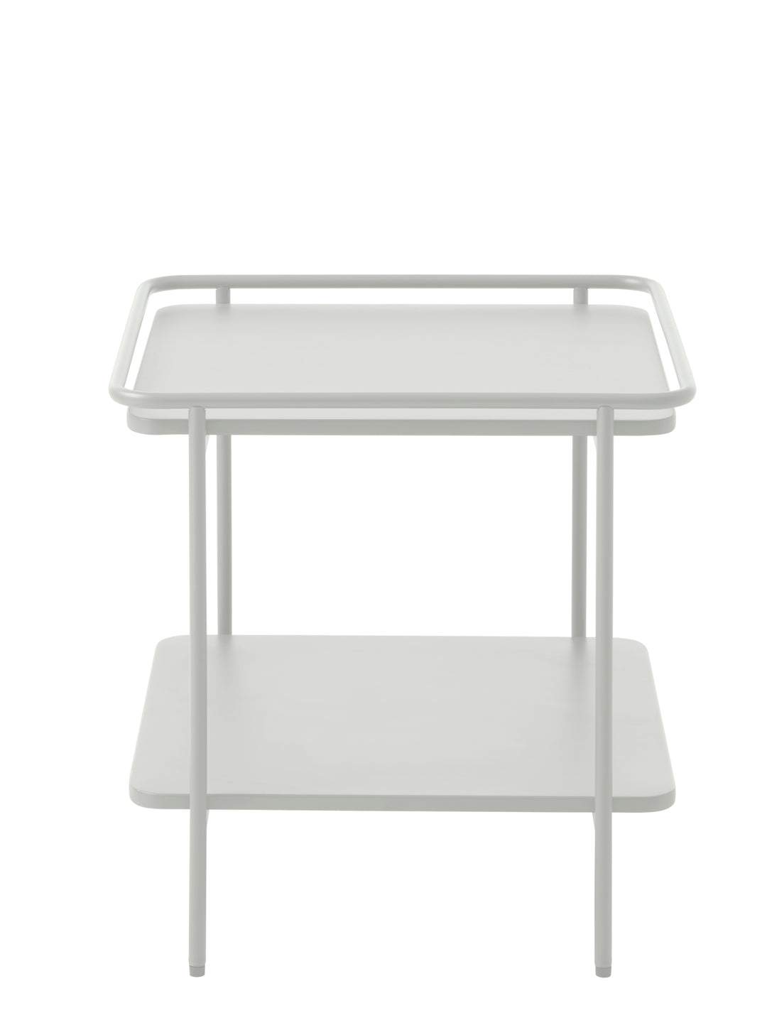 Yuba sidebord m. 1 hylde kvadratisk hør metal 45x45