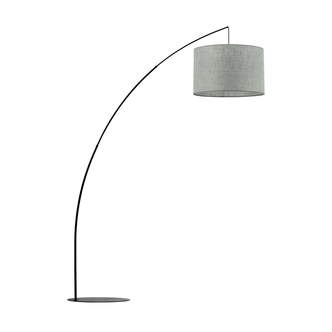 TK Moby gulvlampe grøn stof og sort metal
