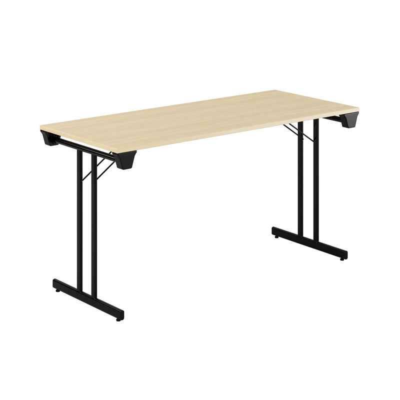 Produktbillede af Dinner Style 140x60cm Sammenklappeligt bord Birk-sort på tilbud