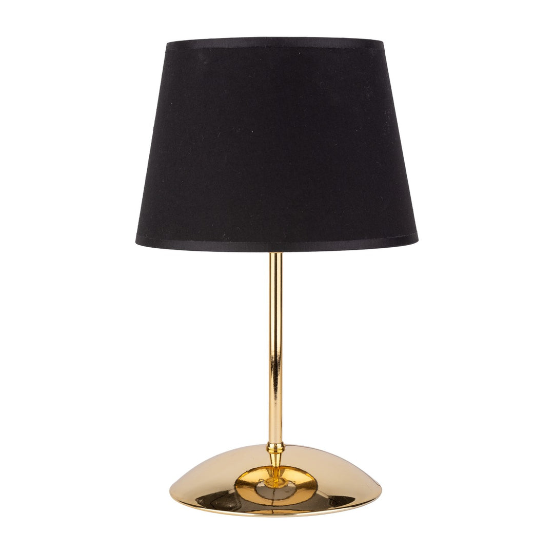TK Glory bordlampe sort stof og guld metal