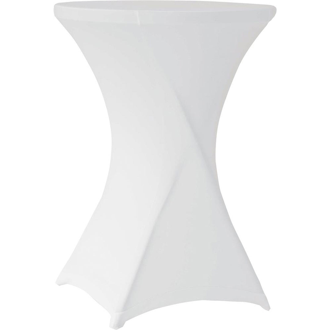 Produktbillede af Zown NC klapbord Cocktail Ø80cm inkl. stretchdug Hvid på tilbud