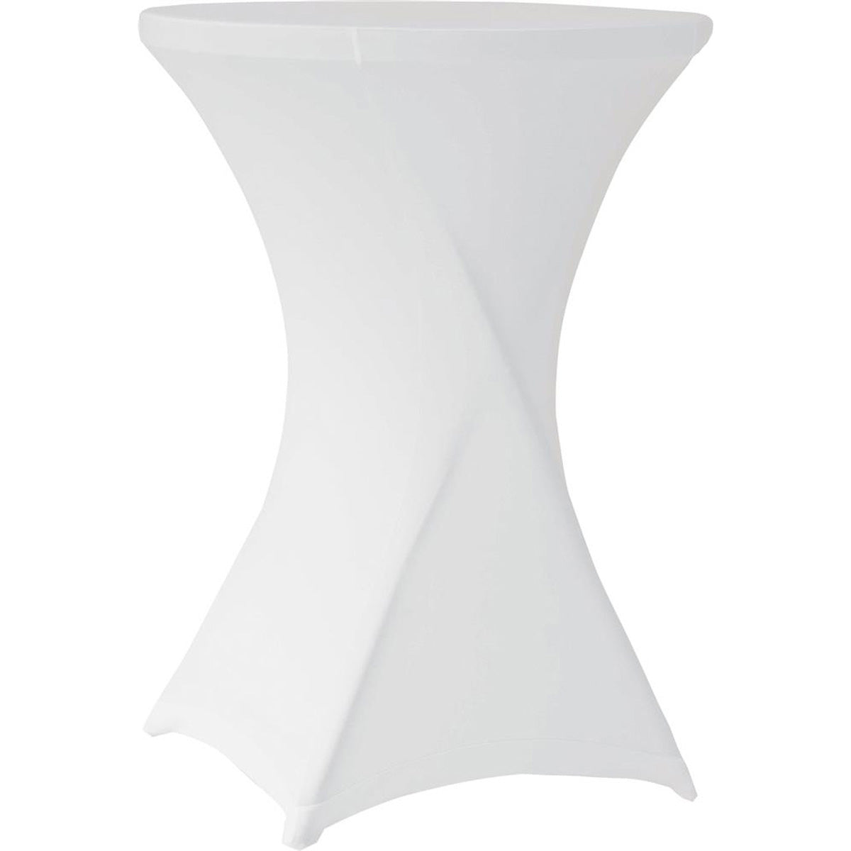 Produktbillede af Zown NC klapbord Cocktail Ø80cm inkl. stretchdug Hvid på tilbud