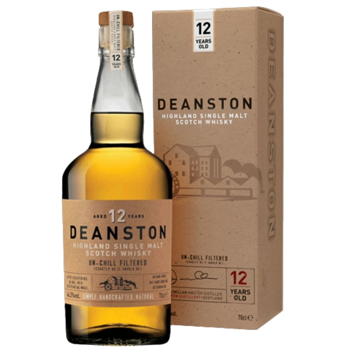 Deanston 12 Yo Highland Single Malt Fl 70 ❤ Kæmpe udvalg i DEANSTON ❤ Billig fragt og hurtig levering 2 - 5 hverdage - Varenummer: BAR-10869 / Ean: '59030000120404 på lager - Udsalg på Drikkevarer Spiritus Whiskey Spar op til 61% - Over 434 design brands på udsalg