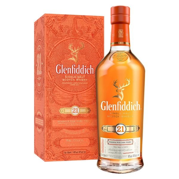 Glenfiddich 21 Reserva Rum Cask Single Malt Fl 70 ❤ Kæmpe udvalg i GLENFIDDIC ❤ Billig fragt og hurtig levering 2 - 5 hverdage - Varenummer: BAR-10917 / Ean: '5903000002287 på lager - Udsalg på Drikkevarer Spiritus Whiskey Spar op til 59% - Over 400 kendte brands på udsalg