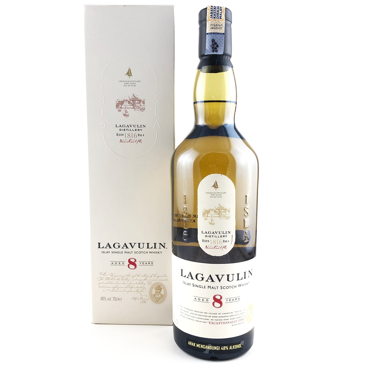 Produktbillede af Lagavulin 8 Yo Islay Single Malt Fl 70 på tilbud i premium kvalitet
