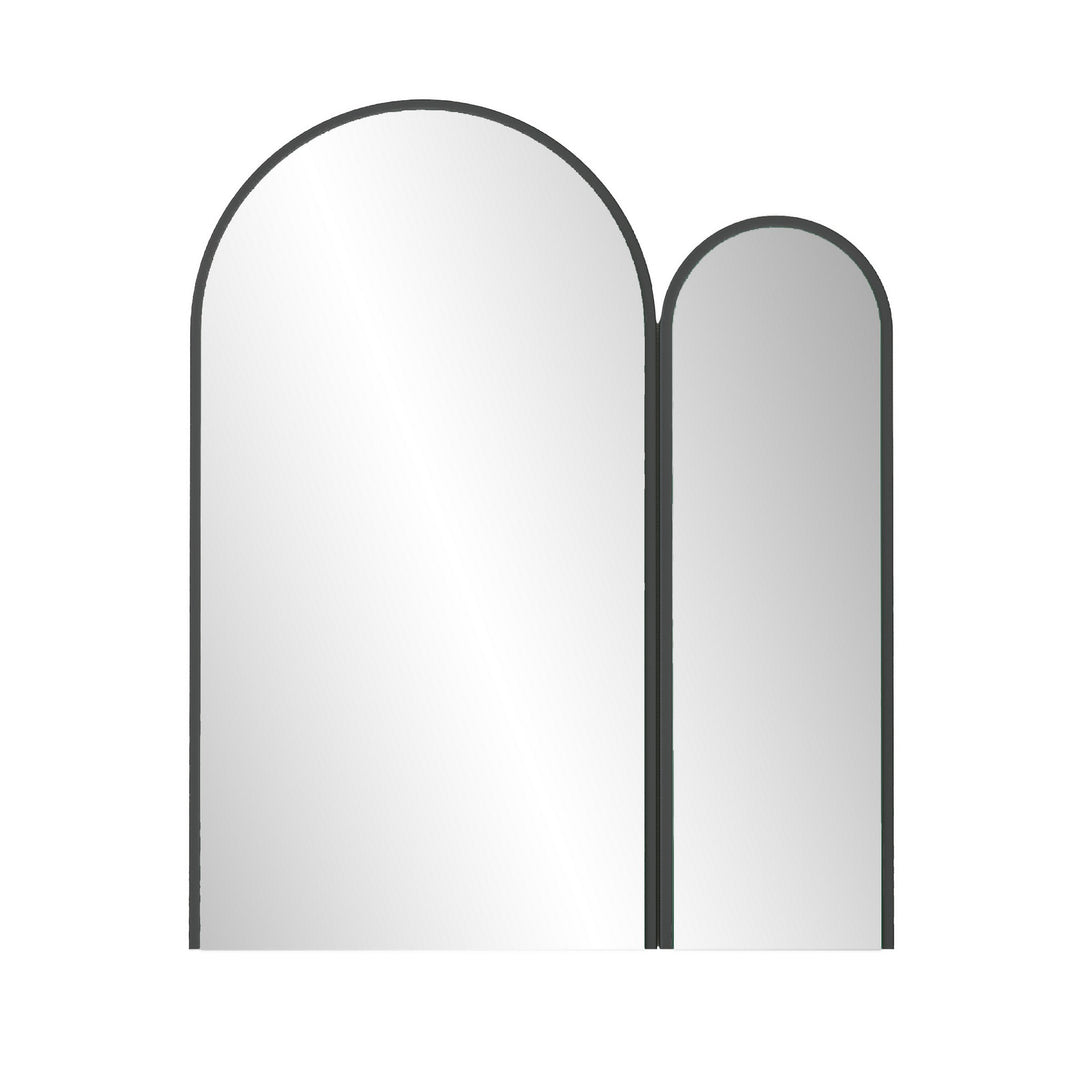 NORDVÄRK Classe vægspejl spejlglas og sort MDF 60x73