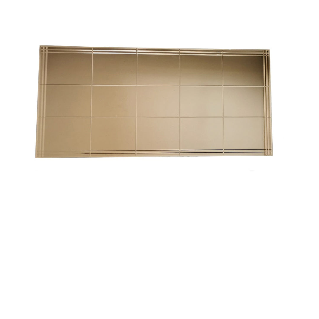 NORDVÄRK NSTLA308 vægspejl rektangulær spejlglas bronze og MDF 62x130