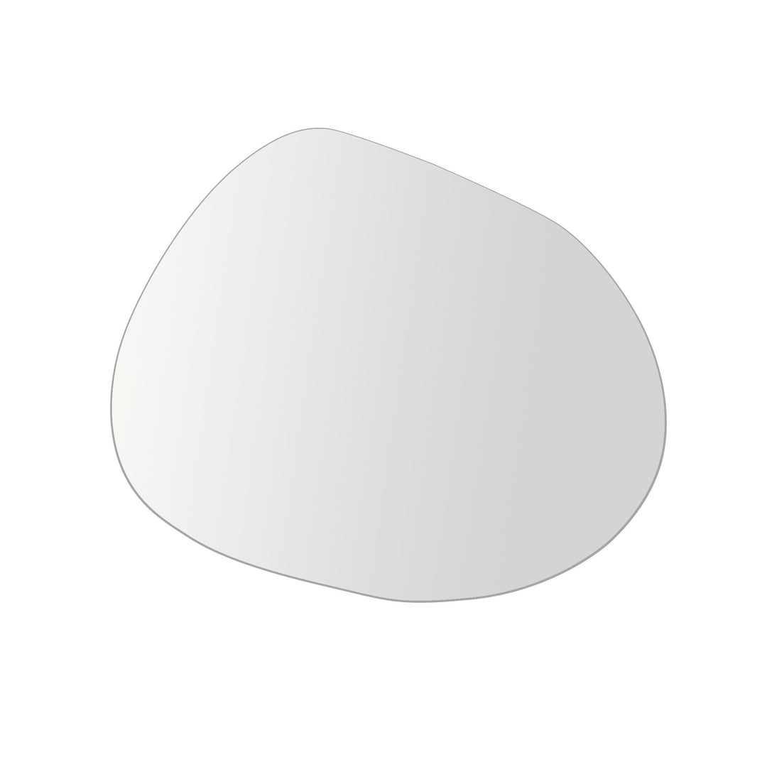 NORDVÄRK Gusto vægspejl organisk spejlglas og sort MDF 55x75