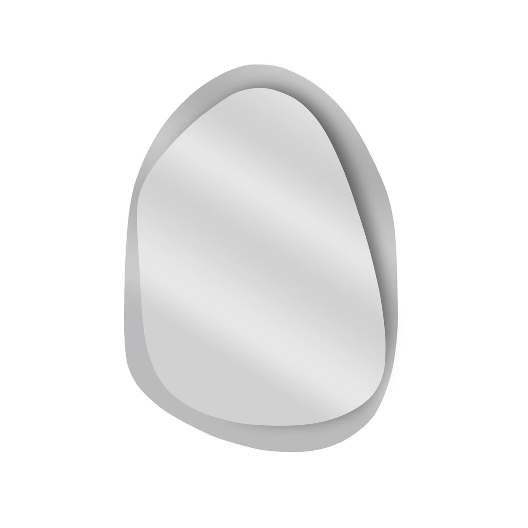 NORDVÄRK Aqua vægspejl organisk spejlglas og klar glas 55x75