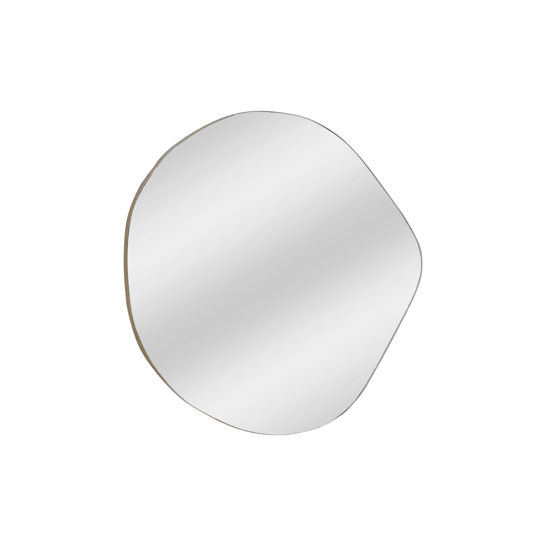 Produktbillede af NORDVÄRK Asso vægspejl organisk spejlglas og guld melamin 67x70 i premium kvalitet