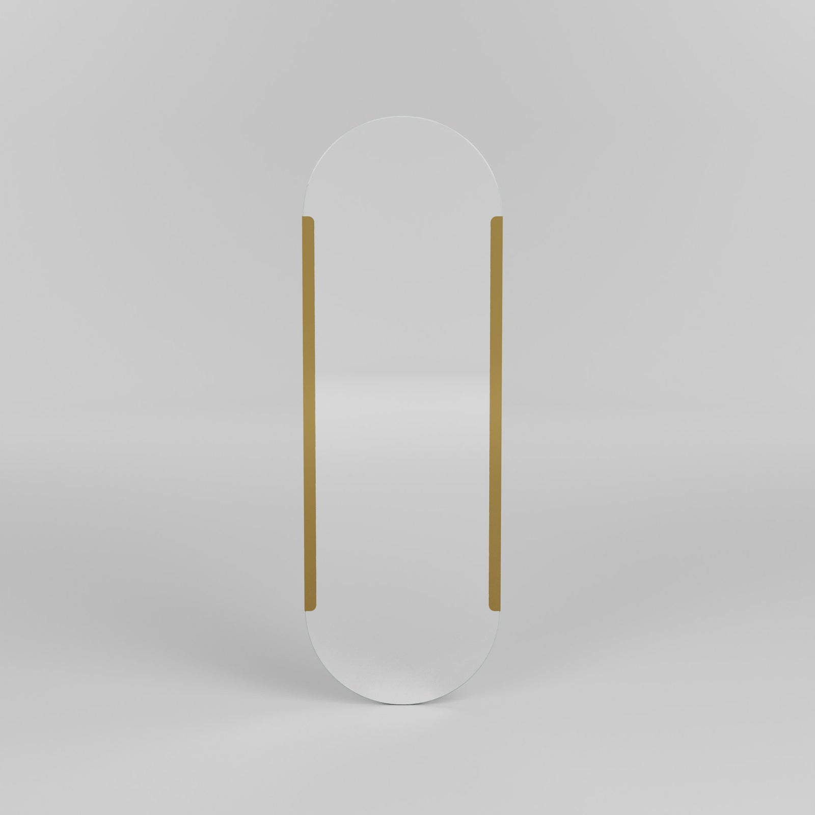 Produktbillede af NORDVÄRK Caprice vægspejl oval spejlglas og guld metal 150x50 i premium kvalitet