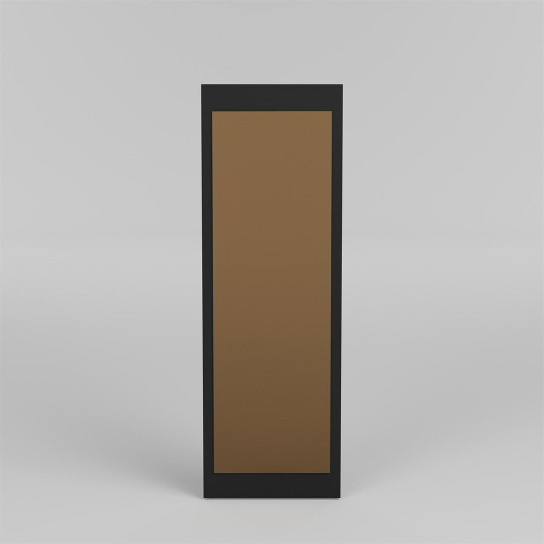 NORDVÄRK Basic vægspejl rektangulær bronze spejlglas og sort hardboard 120x40