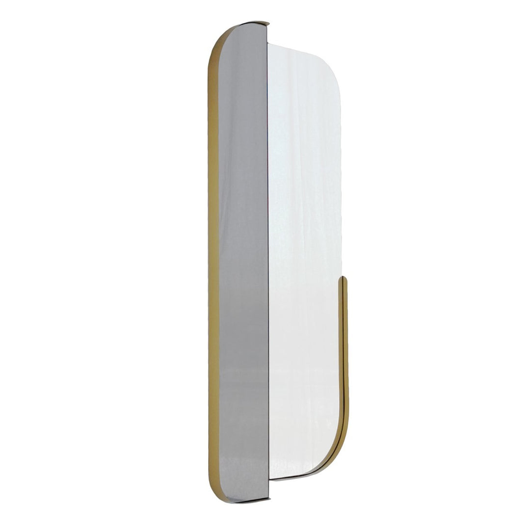 NORDVÄRK Dag & nat vægspejl rektangulær spejlglas og guld metal 130x60