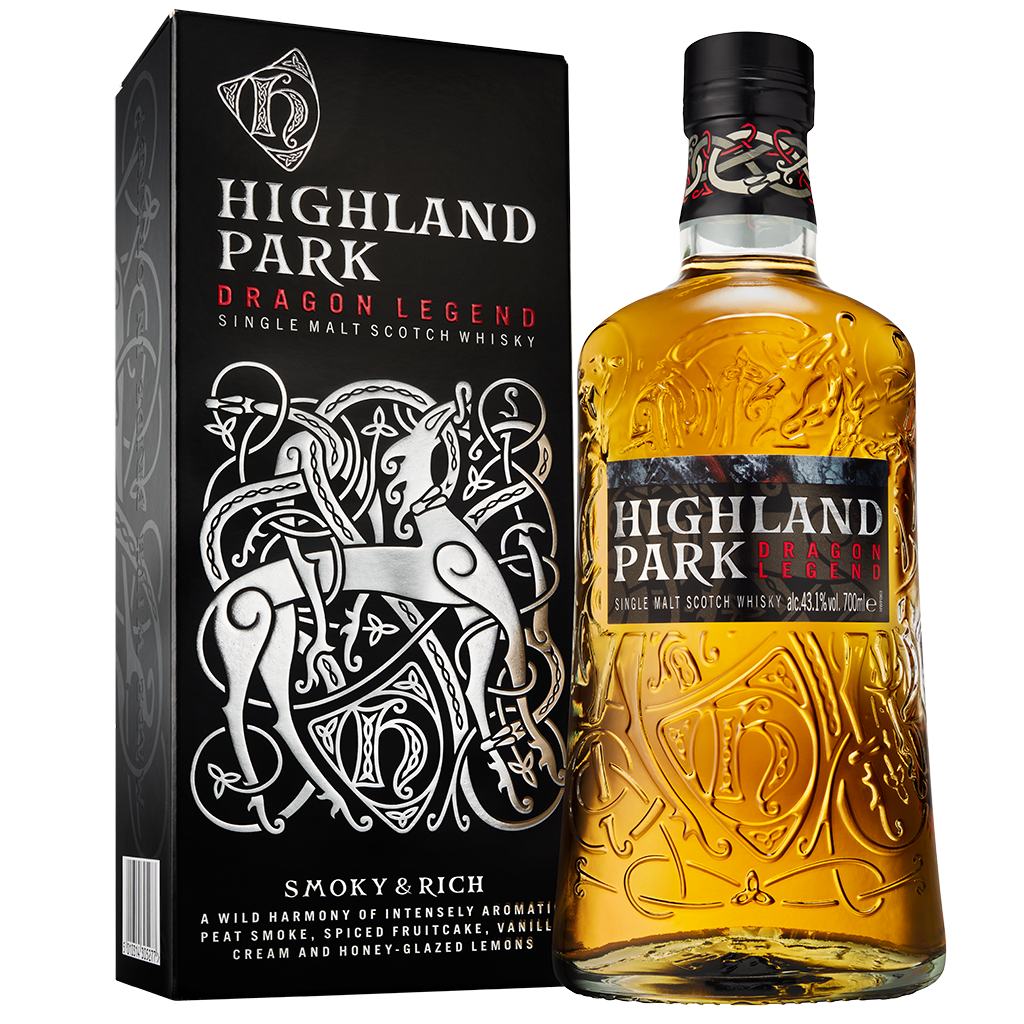 Highland Park "Dragon Legend" Single Malt Scotch Fl 70 ❤ Kæmpe udvalg i HIGHLANDPA ❤ Billig fragt og hurtig levering 2 - 5 hverdage - Varenummer: BAR-15193 / Ean: '5010314305277 på lager - Udsalg på Drikkevarer Spiritus Whiskey Spar op til 67% - Over 434 design mærker på udsalg