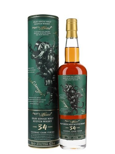 Peat's Beast 34 Yo Cognac Cask Finish Single Malt Fl 70 ❤ Kæmpe udvalg i Peat's ❤ Billig fragt og hurtig levering 2 - 5 hverdage - Varenummer: BAR-429919 / Ean: på lager - Udsalg på Drikkevarer Spiritus Cognac Spar op til 63% - Over 434 design brands på udsalg