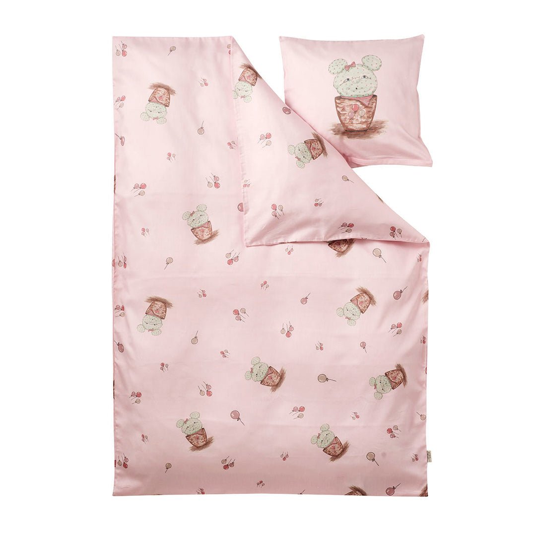 Produktbillede af Klarborg Kaktus Sengetøj Junior Lyserød på tilbud i høj kvalitet