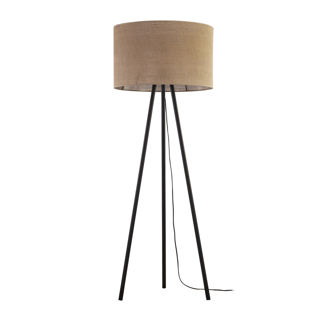 TK Jute gulvlampe natur jute og sort metal