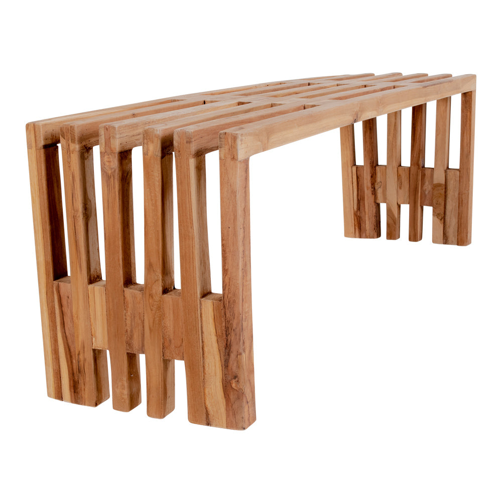 Produktbillede af Teak bænk 140x35 cm på tilbud