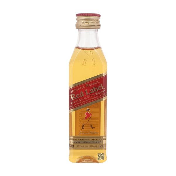 Produktbillede af Johnnie Walker Red Label 5cl på tilbud – premium kvalitet og detaljer