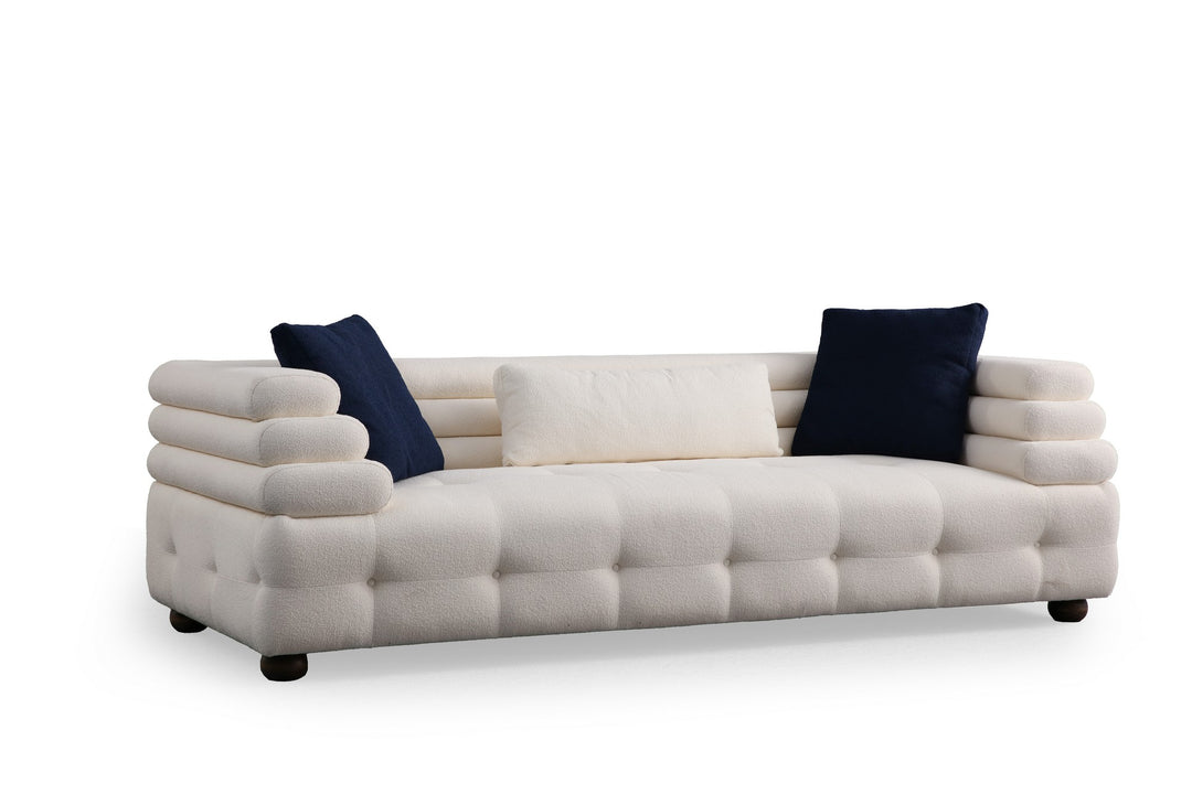 NORDVÄRK Boston 3 3 pers. sofa hvid polyester