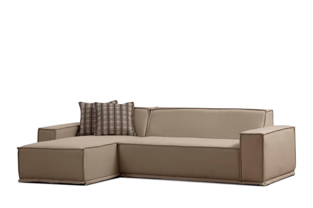 NORDVÄRK Lego hjørnesofa Chl-2R creme polyester