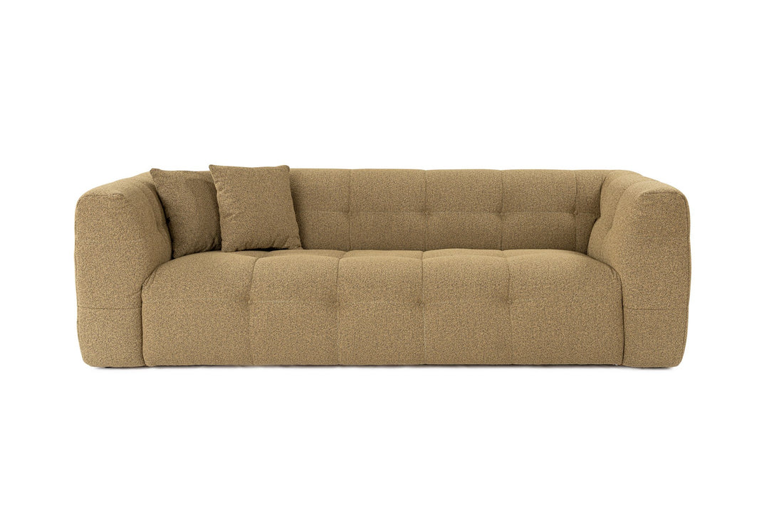NORDVÄRK Cady 3 pers. sofa khaki polyester