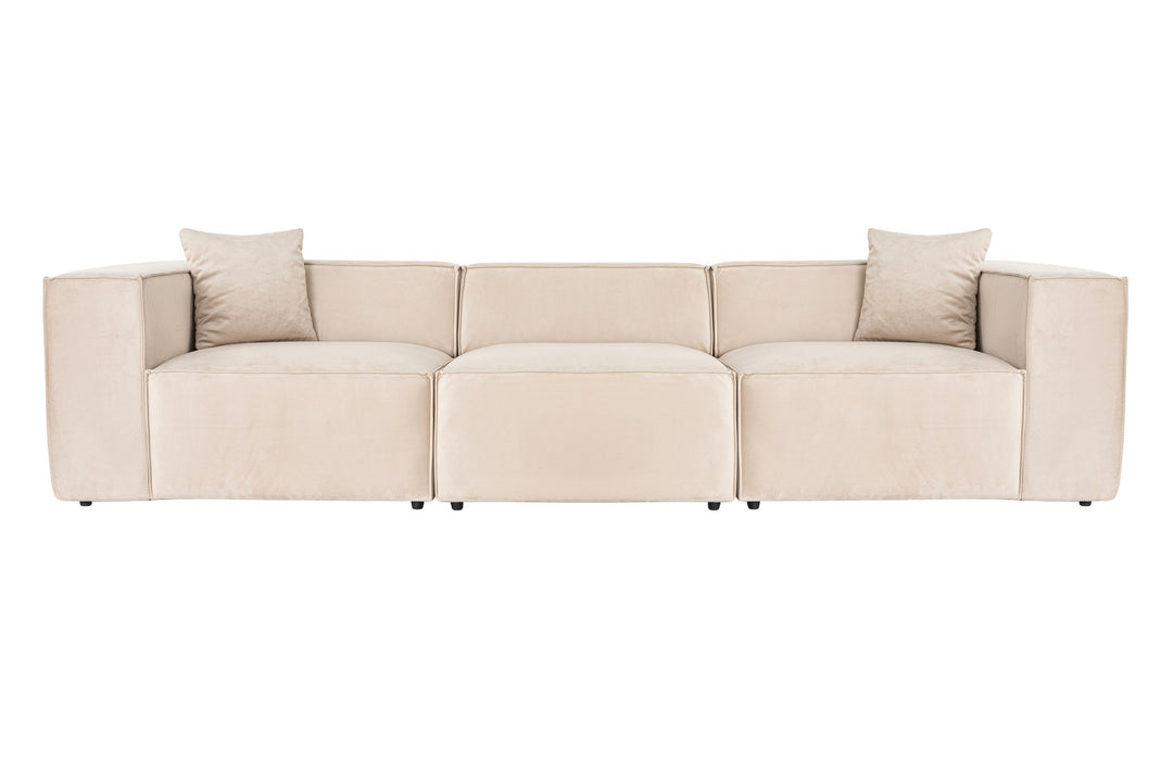 NORDVÄRK Lora 3 pers. sofa creme stof