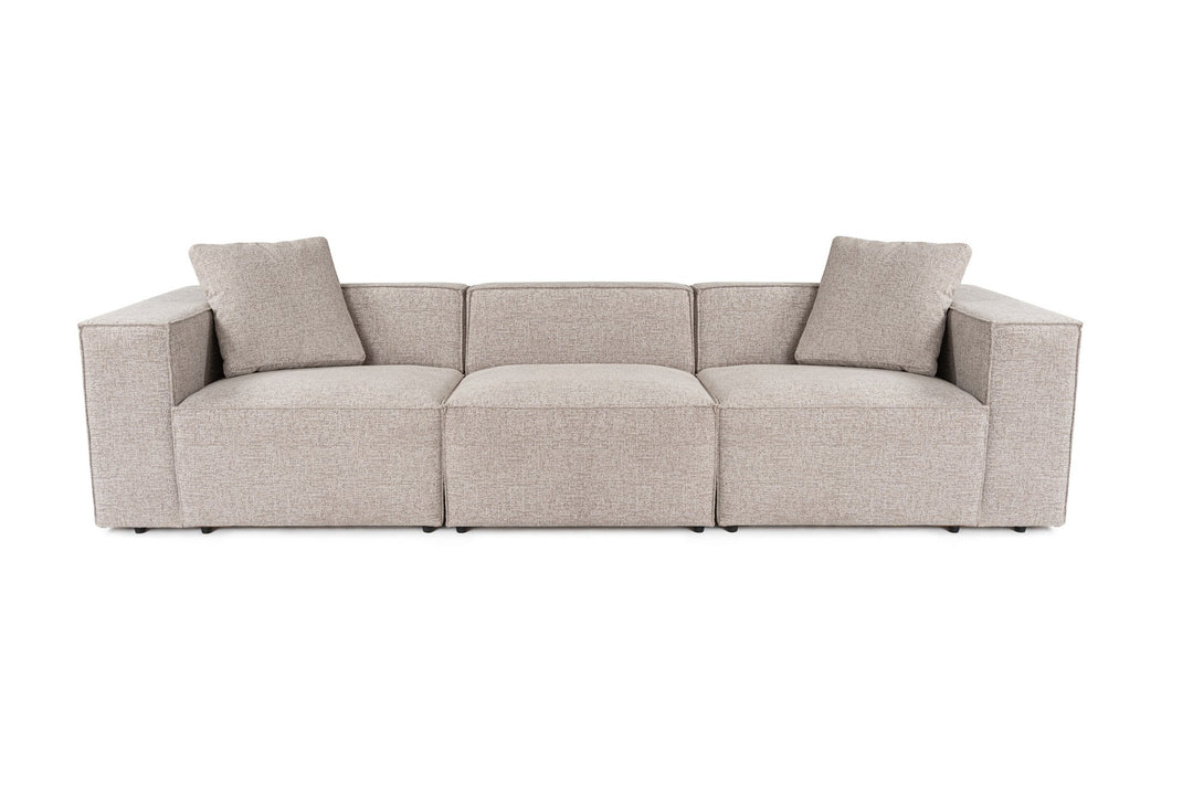 NORDVÄRK Lora 3-personers Mokka 3-sæders sofa