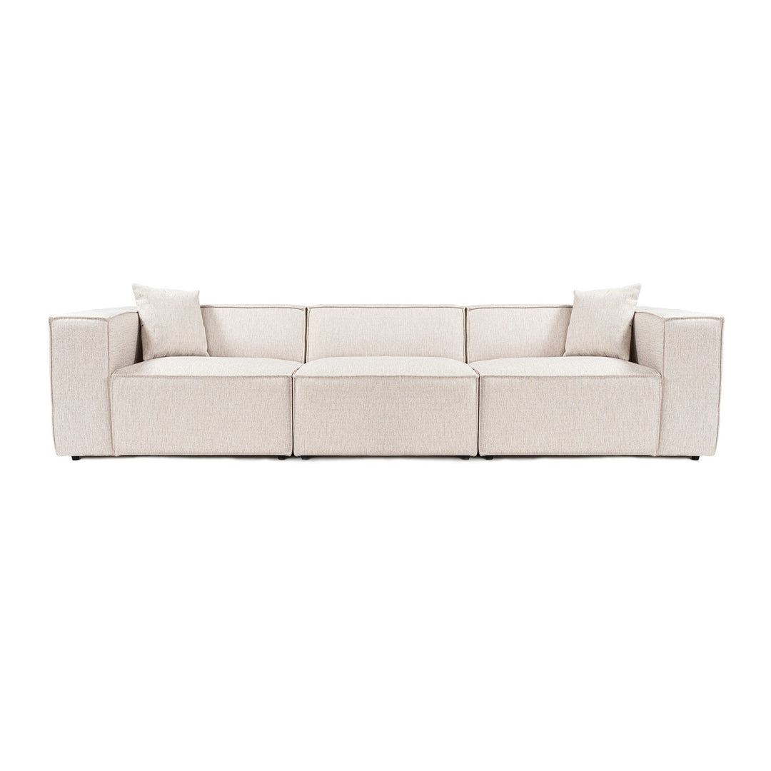 NORDVÄRK Lora 3 pers. sofa lysebrun stof