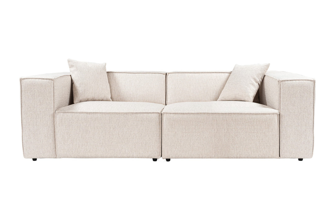 NORDVÄRK Lora 2 pers. sofa brun stof
