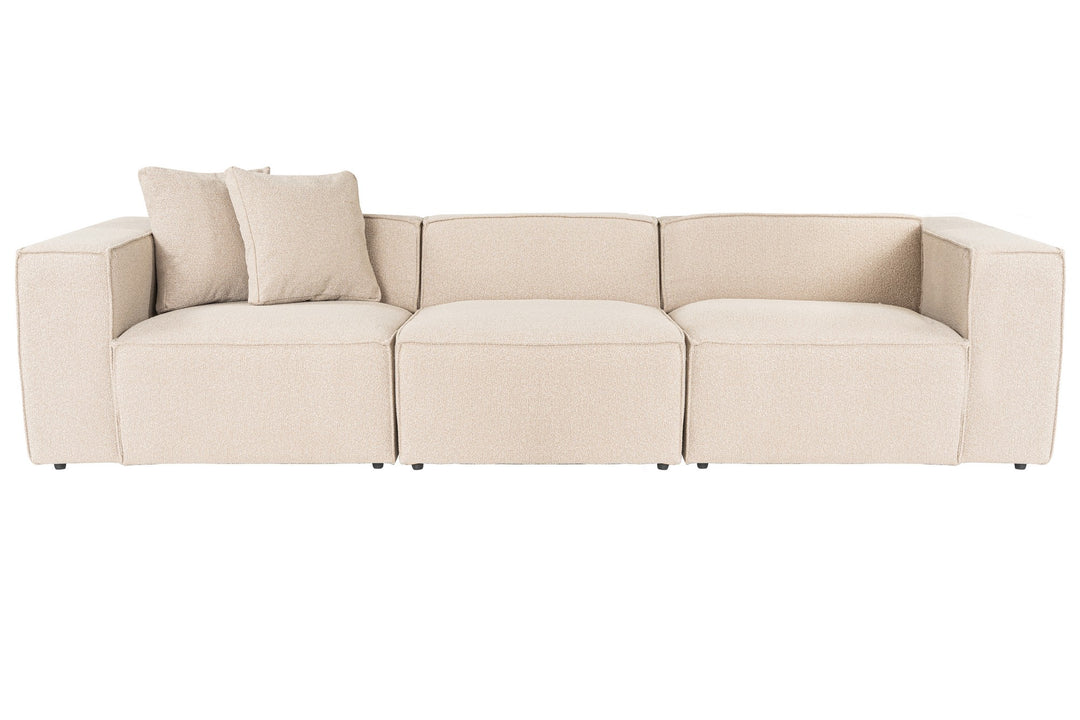 NORDVÄRK Lora 3 pers. sofa peach stof