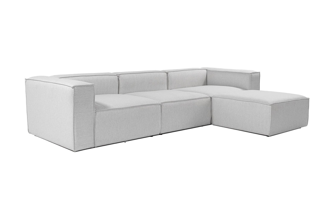 NORDVÄRK Fora hjørnesofa grå stof