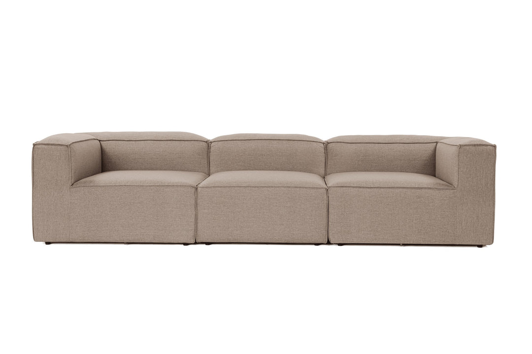 NORDVÄRK Fora 3 pers. sofa brun hør og plast