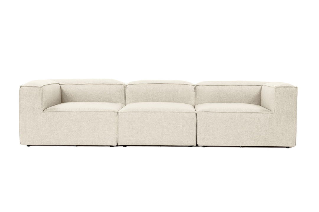 NORDVÄRK Fora 3 3 pers. sofa ecru hør og plast