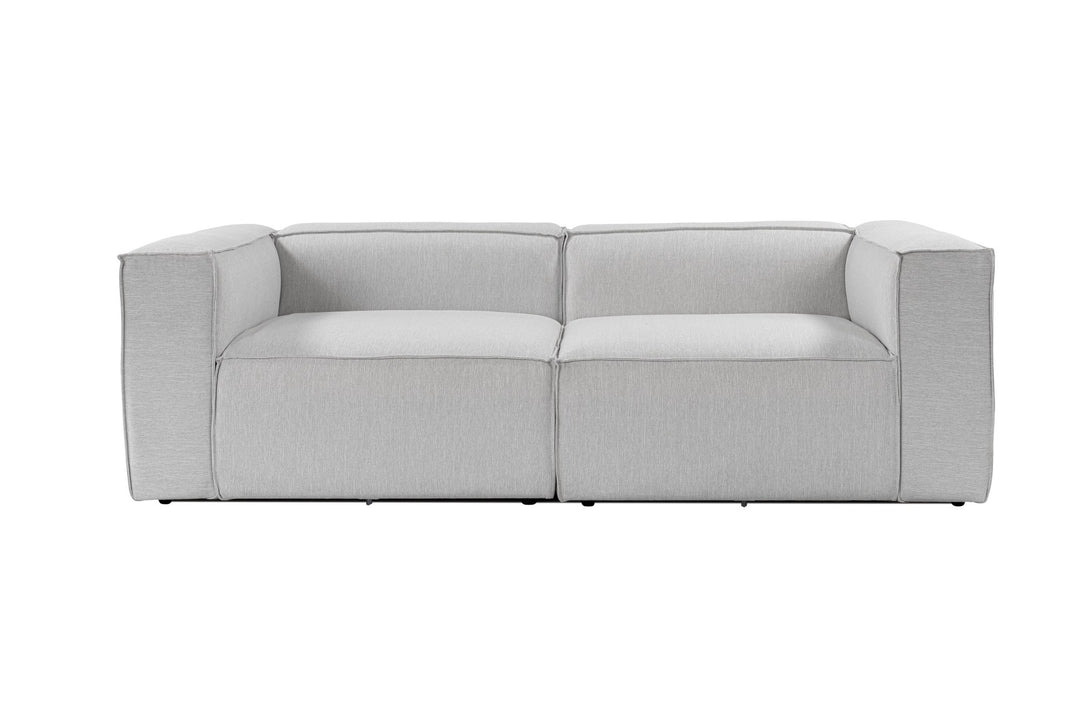 NORDVÄRK Fora 2 pers. sofa lysegrå stof