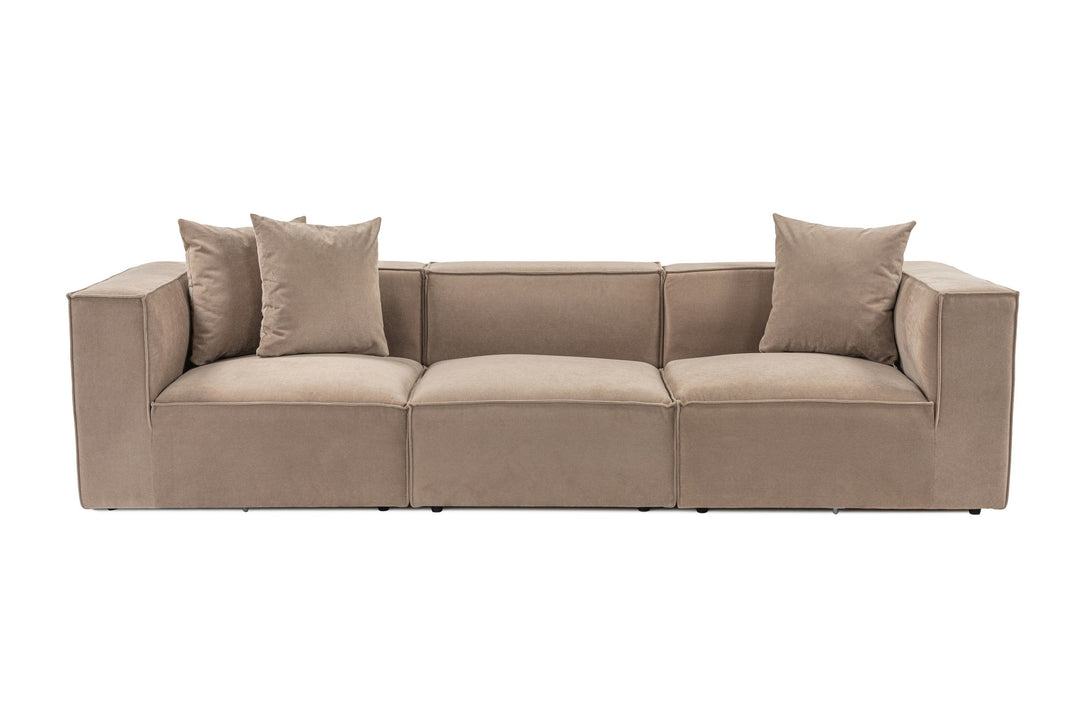 NORDVÄRK Sora 3 3 pers. sofa cappuccino stof