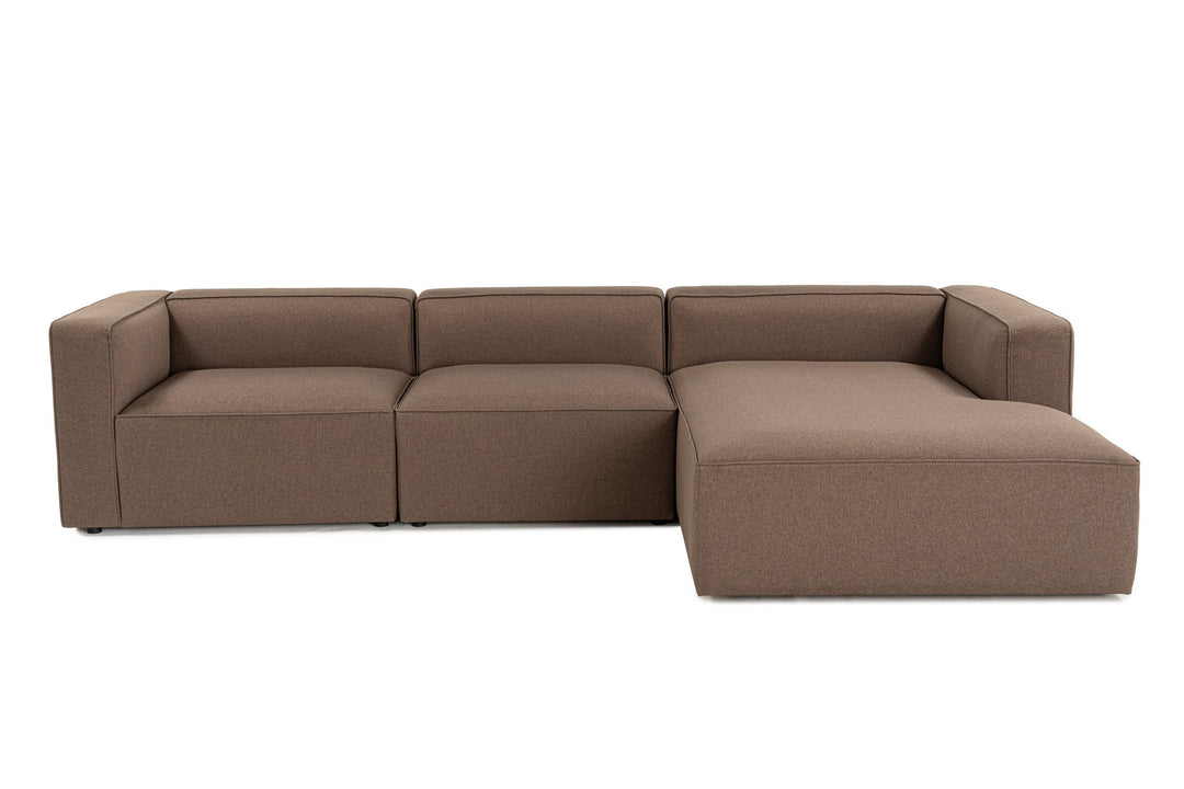 Produktbillede af NORDVÄRK Mora XL hjørnesofa L1-O1-ChlRight brun stof i premium kvalitet