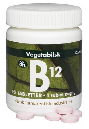 Produktbillede af DFI B12 125 mcg 90 tab. på tilbud