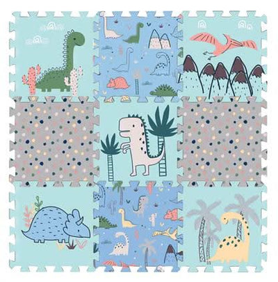 Magni - Gulvpusle med dino, 9 skumfliser ❤ Kæmpe udvalg i Magni ❤ Billig fragt og hurtig levering 2 - 5 hverdage - Varenummer: BGH-49029637210442 / Ean: '5707594056370 på lager - Udsalg på Alle produkter (Lagerbeholdning er større end 1) Spar op til 65% - Over 1312 kendte brands på udsalg