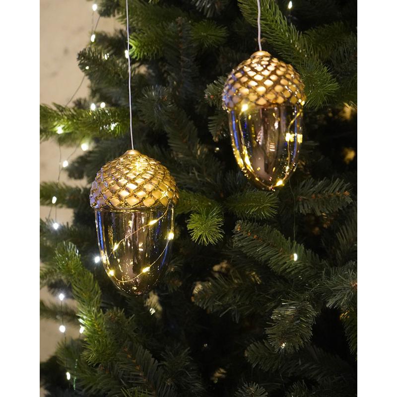 Produktbillede af Sirius Celina Agern H16 cm. 8 LED Mørk Eg/Guld i premium kvalitet